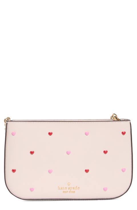 heart pochette shoulder bag