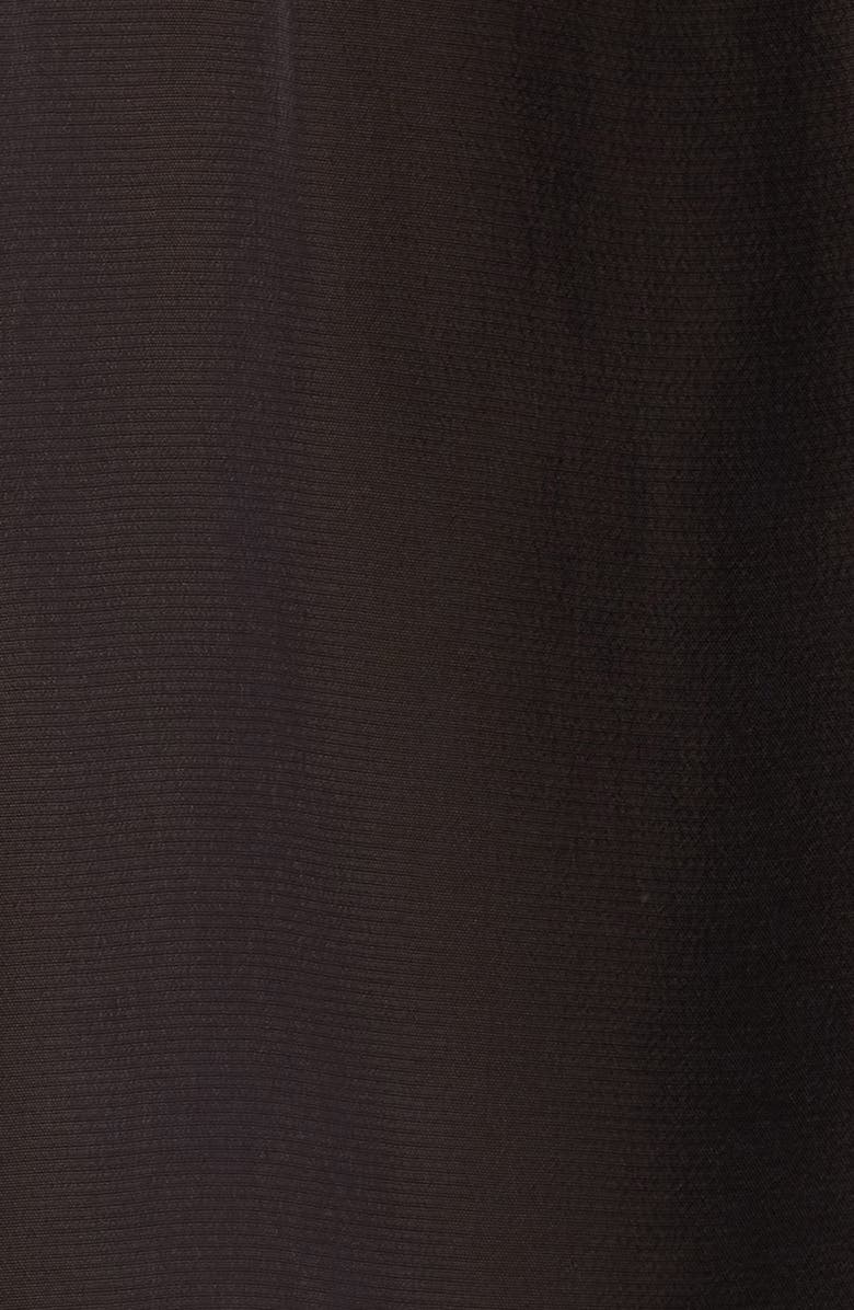 Madewell Lace Insert Mock Neck Long Sleeve Top, Alternate, color, Molasses