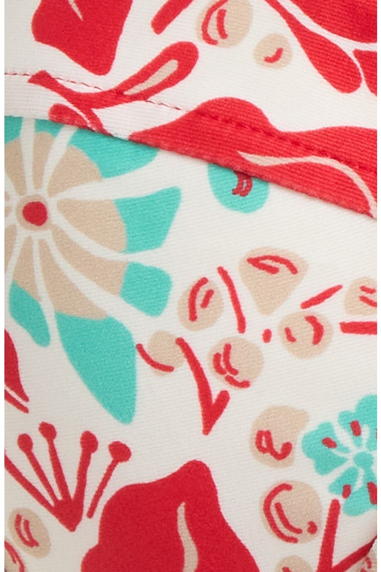 Mona Print Underwire Swim Top, Alternate, color, FLAME COMBO