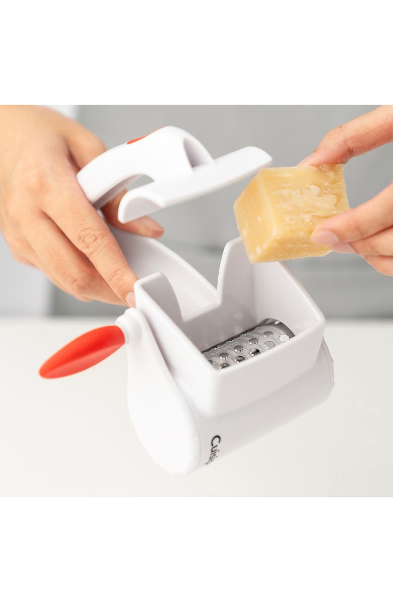 CUISIPRO Surface Glide Technology Rotary Dual Grater White, Alternate, color, White