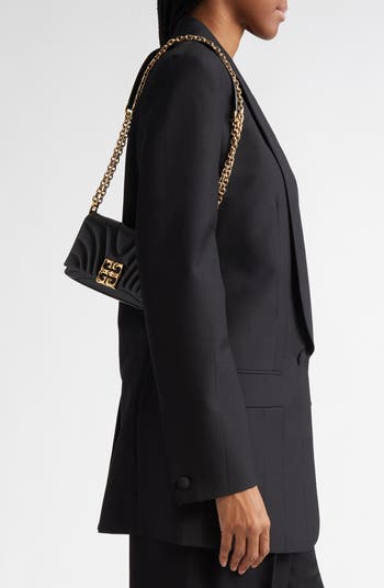 Givenchy 4G Liquid Logo Quilted Calfskin Wallet on a Chain