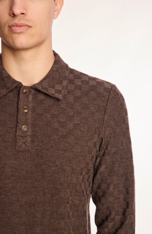 Paisley & Gray Polo Sweater In Brown