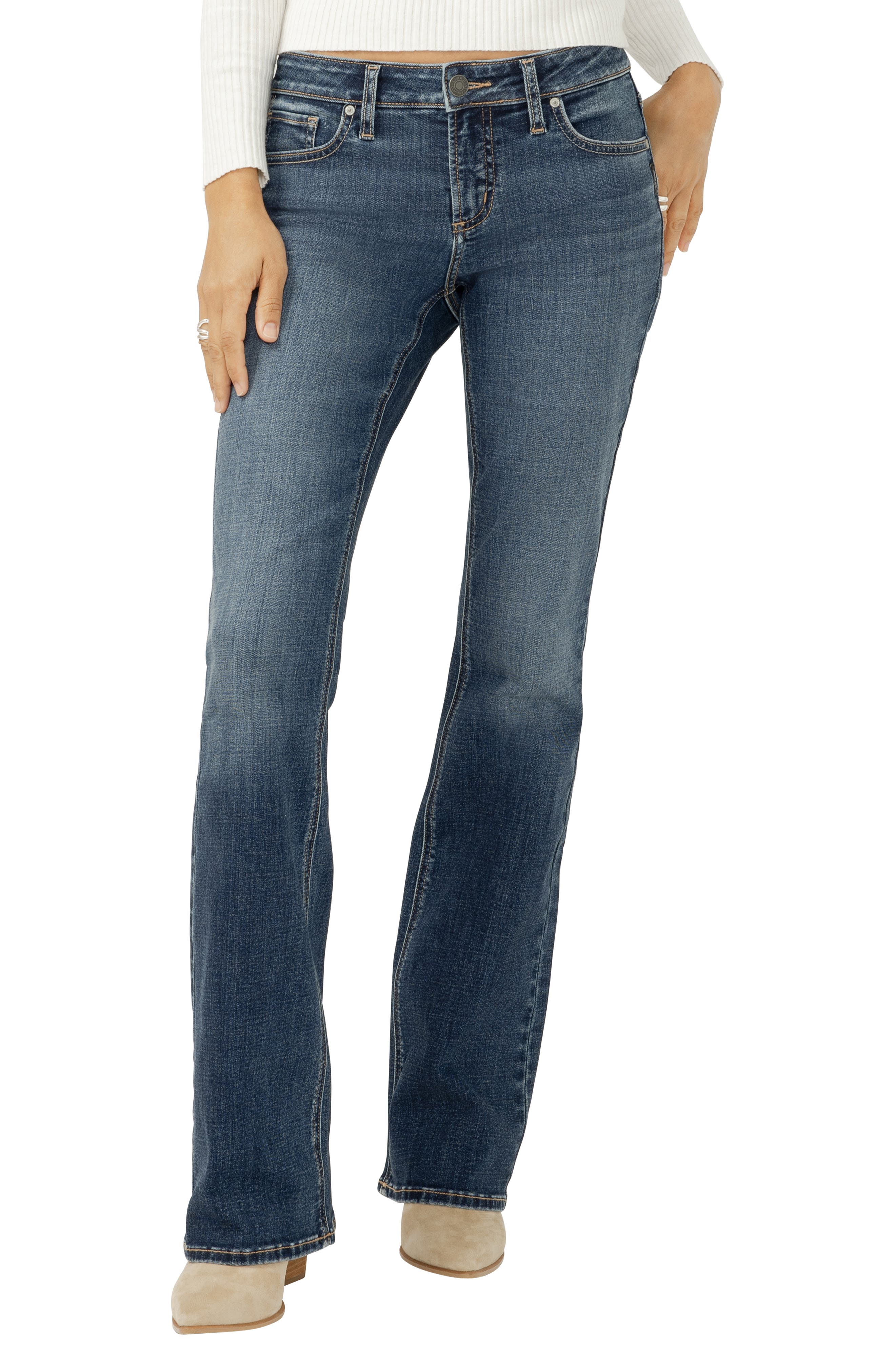Elyse Mid Rise Bootcut Jeans