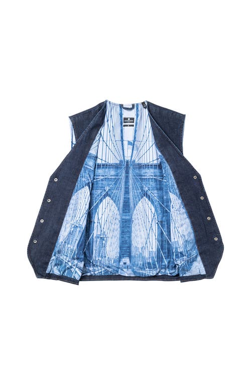 Brooklyn Brigade Solid Basic Vest In Blue
