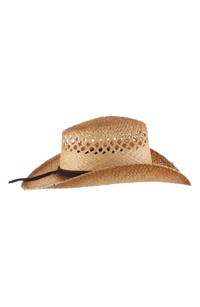 Scala Western Straw Hat, Alternate, color,