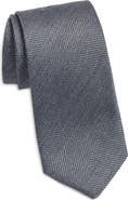 Jack Victor Solid Cotton, Wool & Silk Tie