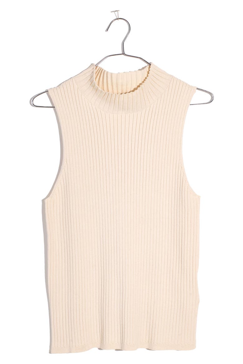 Pearson Mock-Neck Sweater Tank, Alternate, color, ANTIQUE CREAM