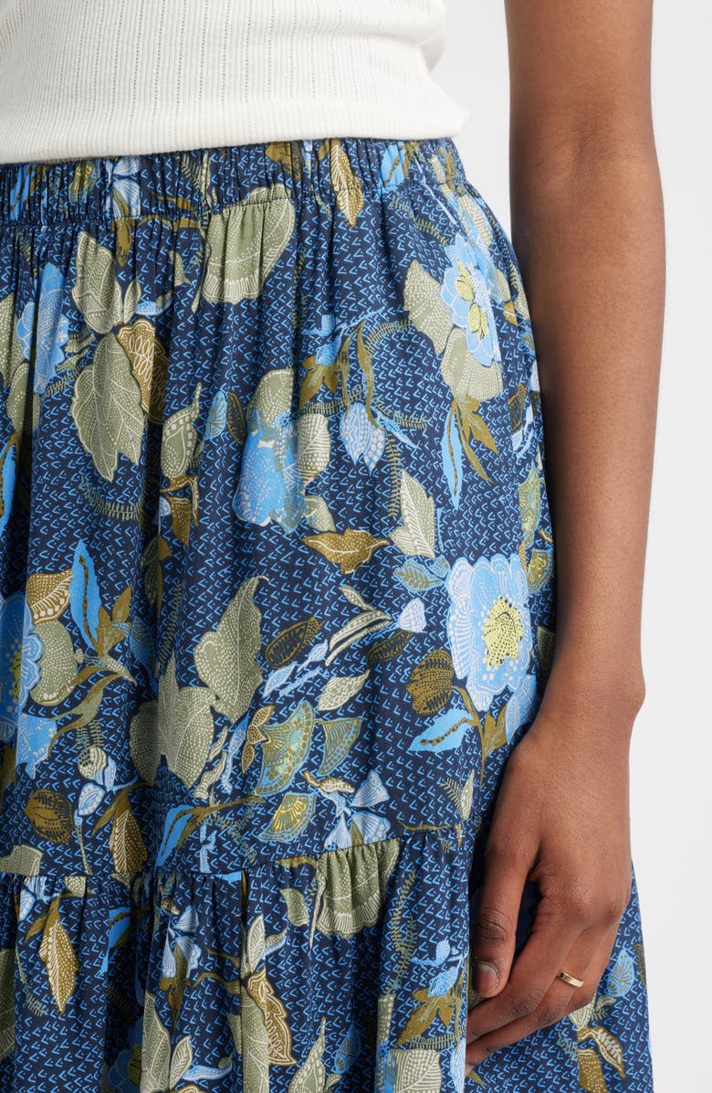 Treasure & Bond Print Tiered Maxi Skirt, Alternate, color, 