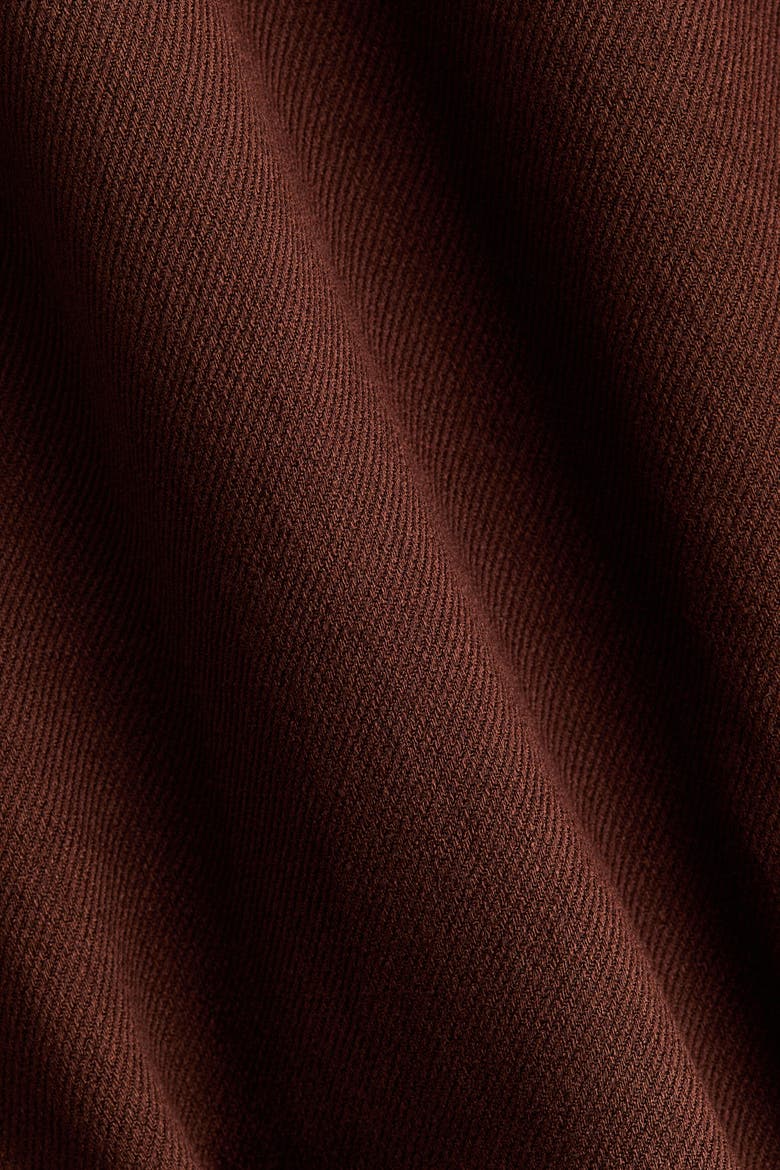 Oversized Bubble-hem Jacket, Alternate, color, Dark rust brown