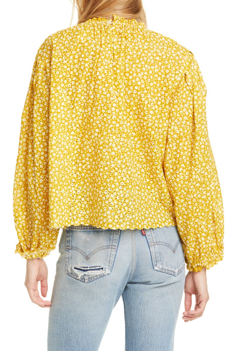 The Chime Top, Alternate, color, SUNBEAM LEOPARD FLORAL