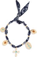NATASHA Scarf Charm Necklace