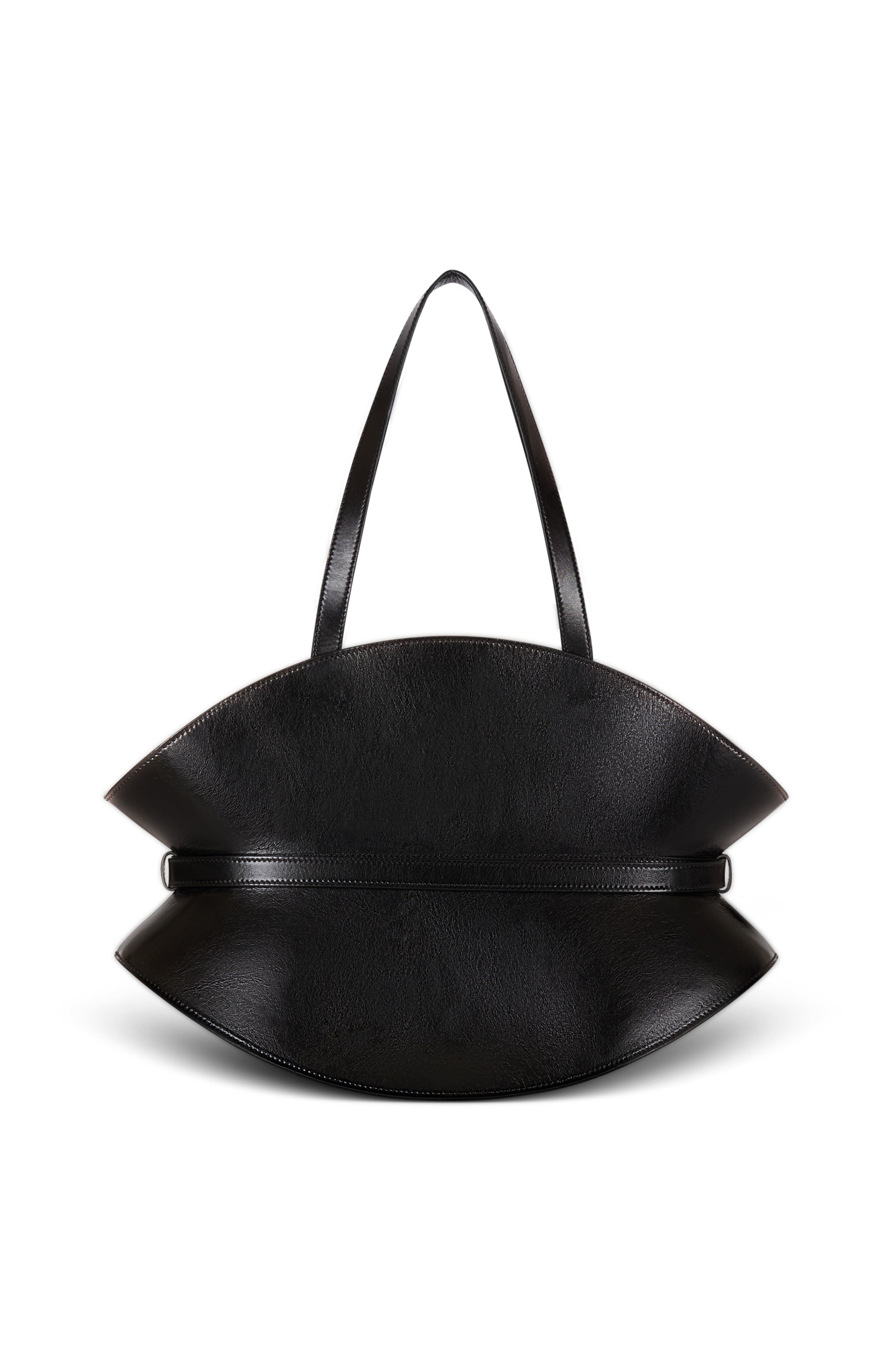 Balmain Medium Shuffle bag in calfskin leather, Alternate, color, 