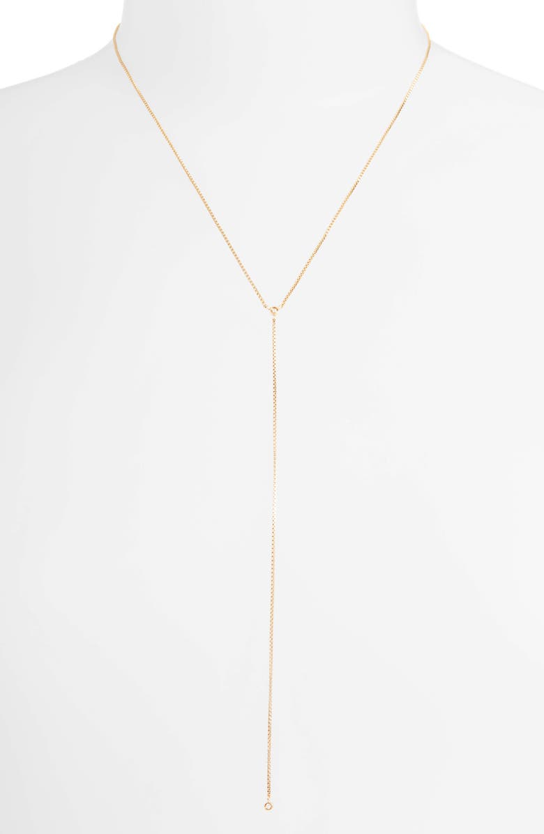 Jennifer Zeuner Mallory Diamond Y-Necklace, Main, color, 