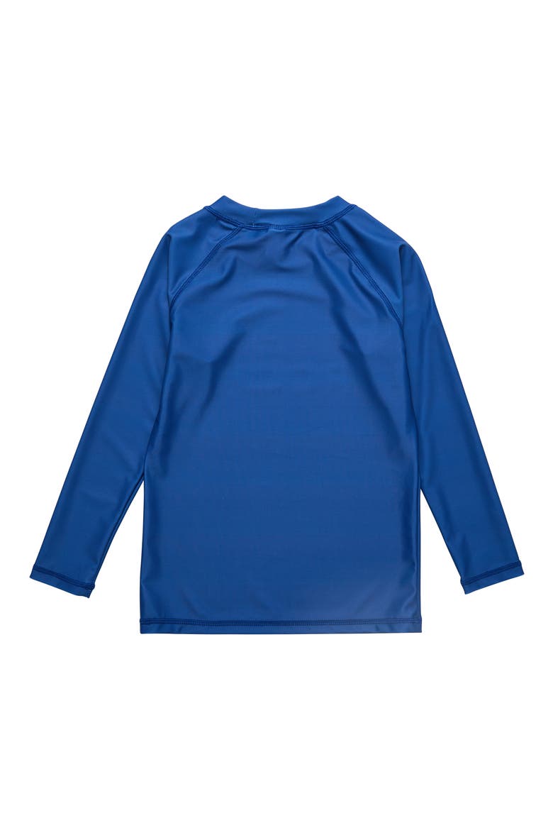 Kids' Logo Long Sleeve Rashguard Top, Alternate, color, BLUE