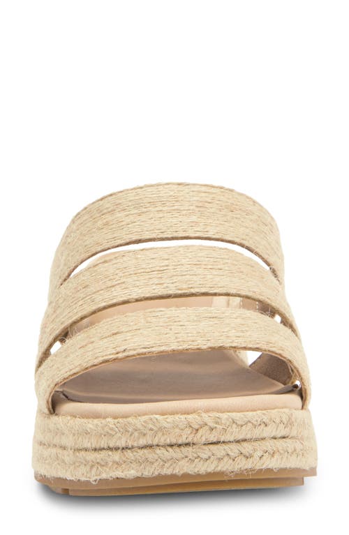 Eileen Fisher Mayla Espadrille Platform Wedge Slide Sandal