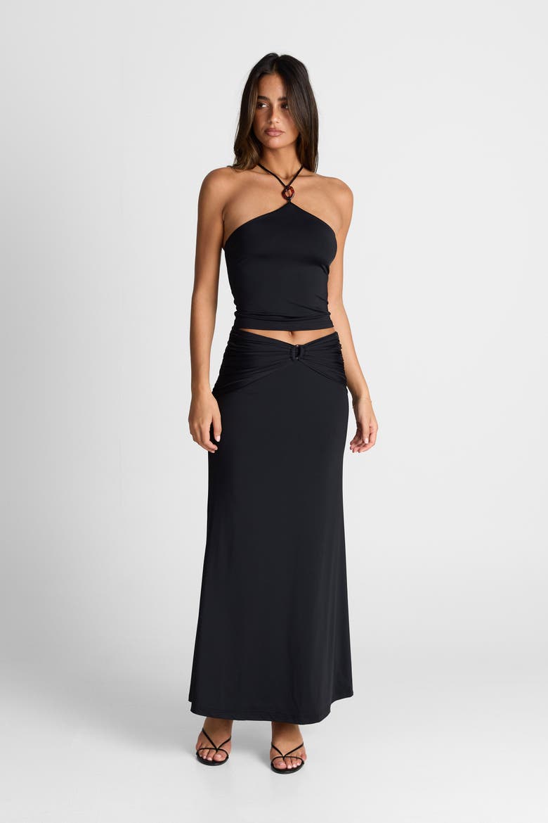 Siena Maxi Skirt, Alternate, color, Black