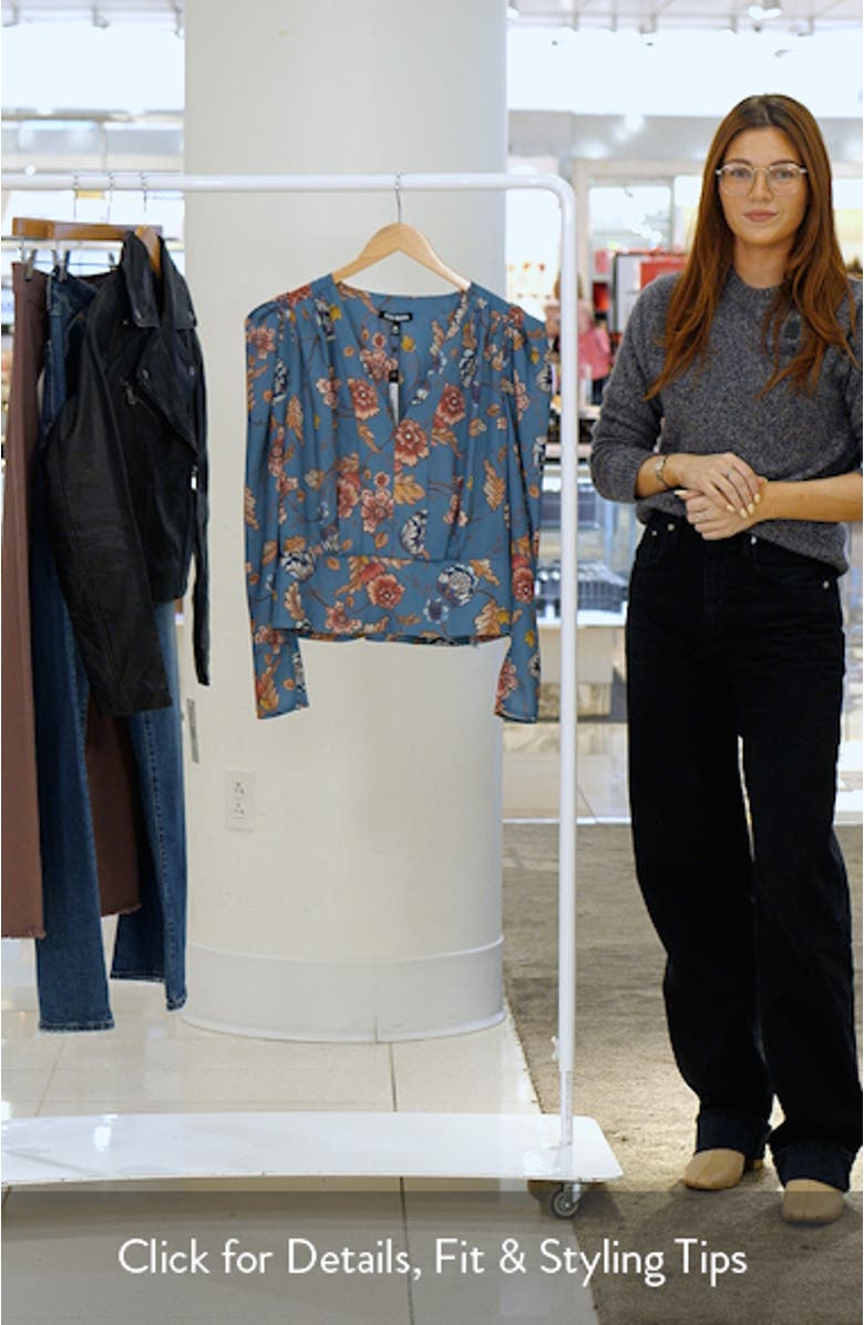 Saige Floral Peplum Top, sales video thumbnail