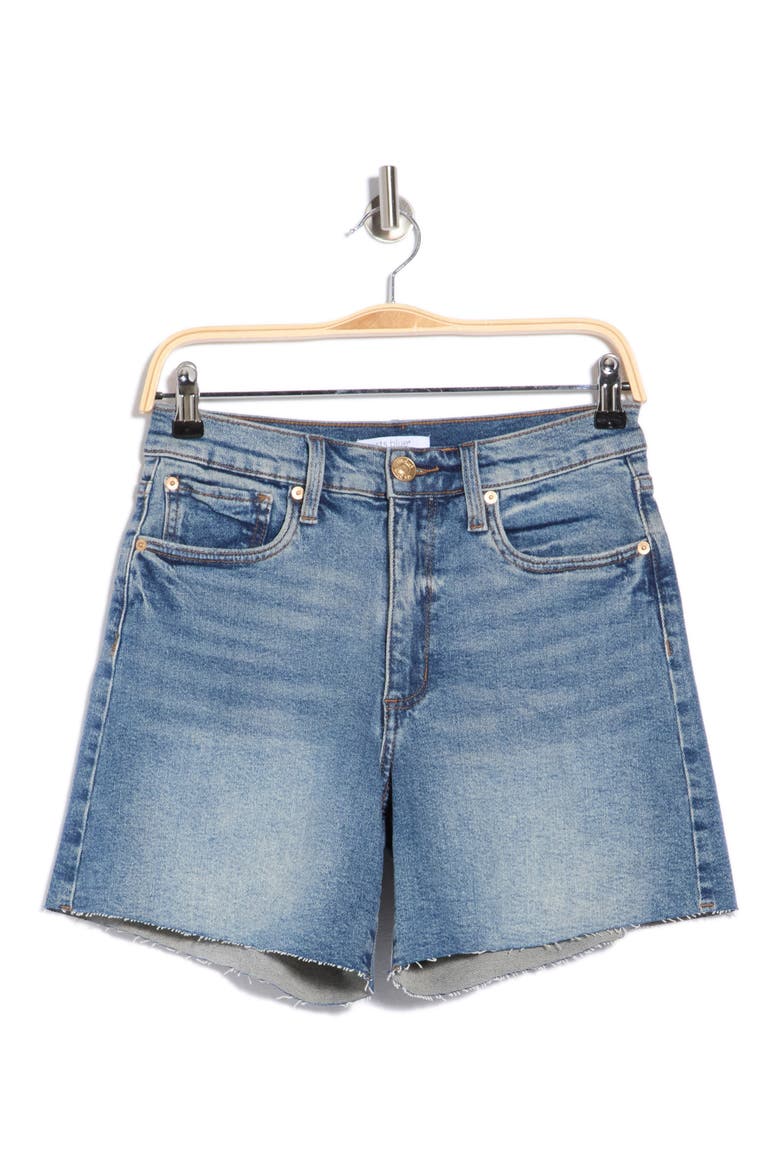 Layne High Waist Raw Hem Shorts, Alternate, color, KONA
