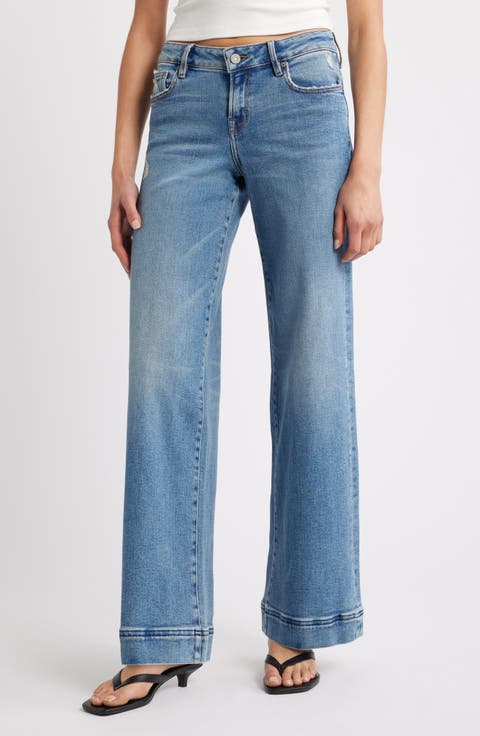 Low Rise Wide Leg Jeans