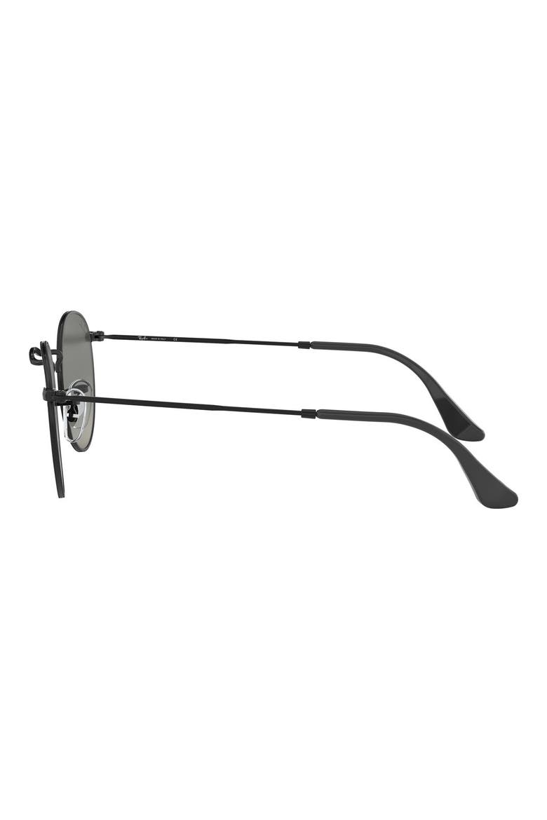 50mm Small Gradient Round Sunglasses, Alternate, color, BLACK