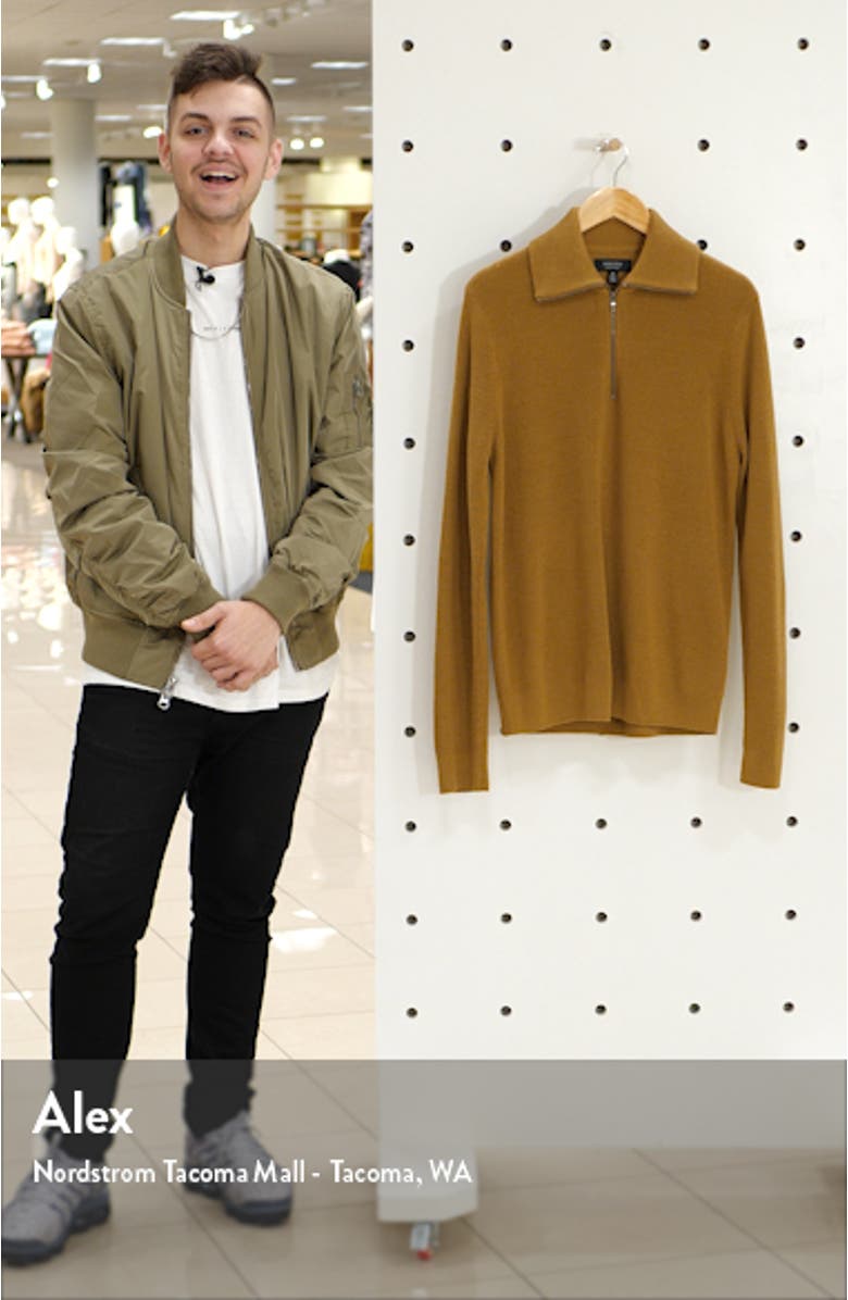 Men's Shop Quarter Zip Sweater, sales video thumbnail