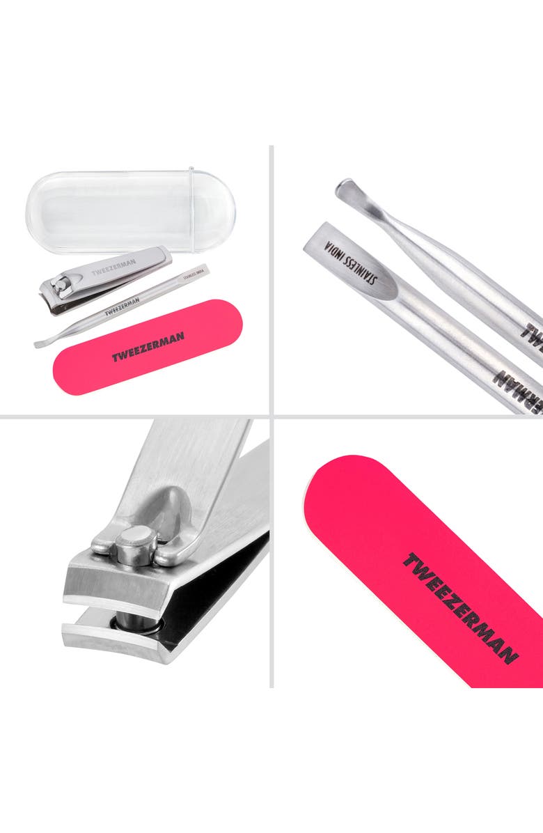 TWEEZERMAN Mini Neon Nail Care Set, Alternate, color,