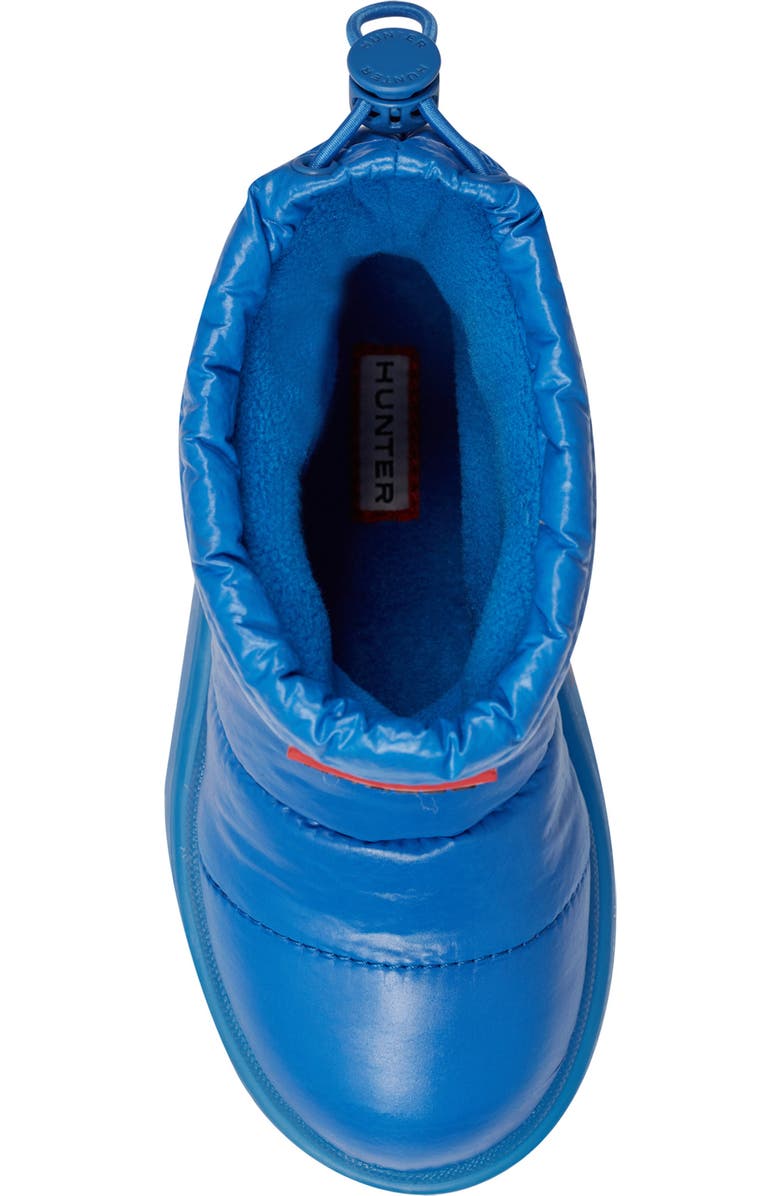Hunter Kids' Cuddle Lug Sole Insulated Waterproof Snow Boot, Alternate, color, Medium Blue