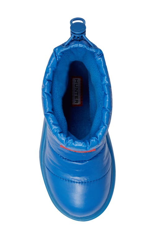 Hunter Kids' Cuddle Lug Sole Insulated Waterproof Snow Boot In Blue