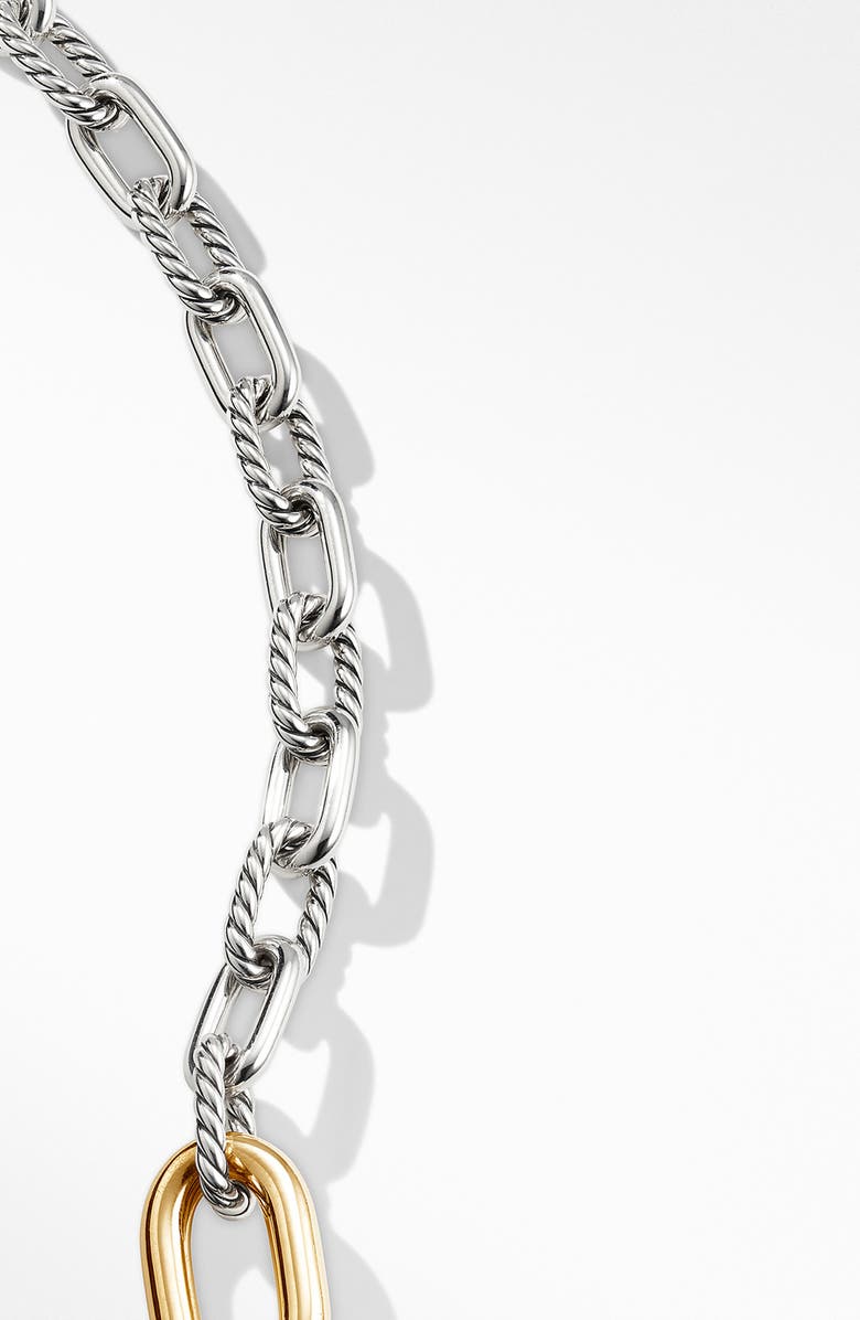 David Yurman DY Madison<sup>®</sup> Convertible Chain Link Necklace with 18k Yellow Gold, Alternate, color,
