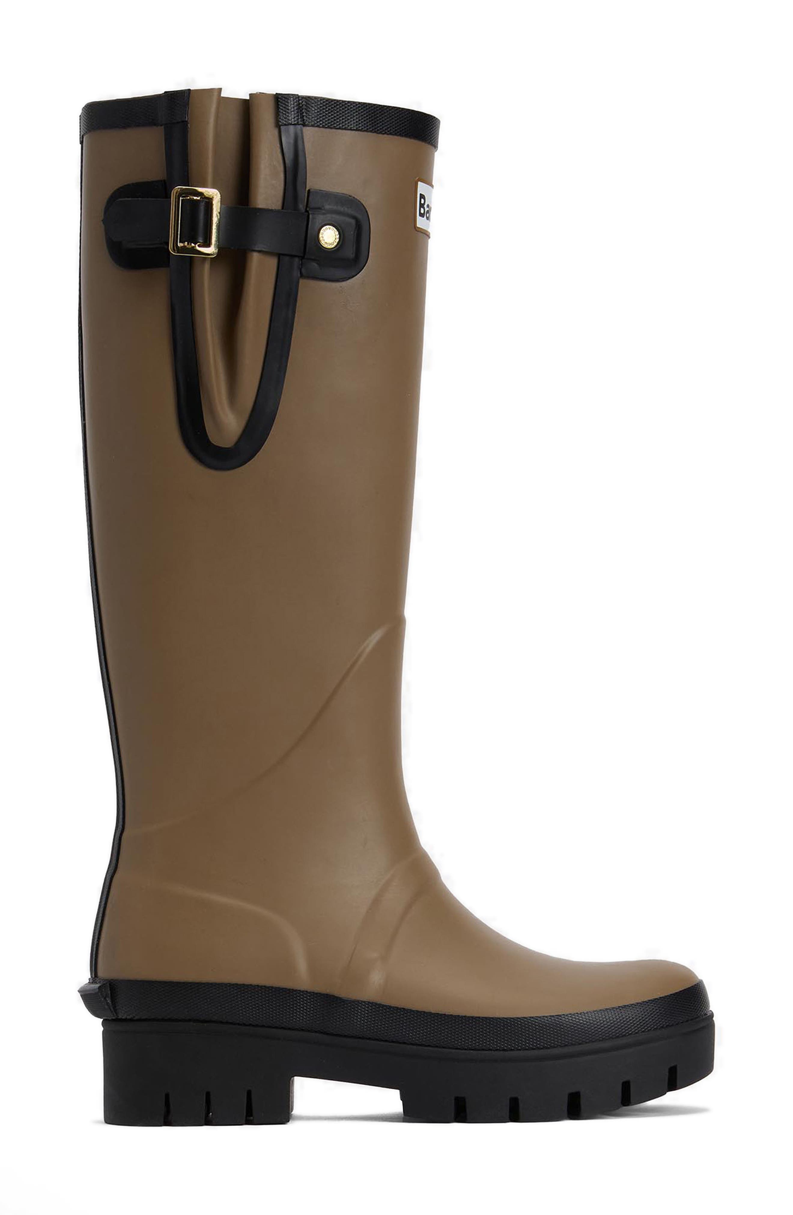 Leighton Tall Wellington Boot, Alternate, color, MILITARY BROWN/ BLACK