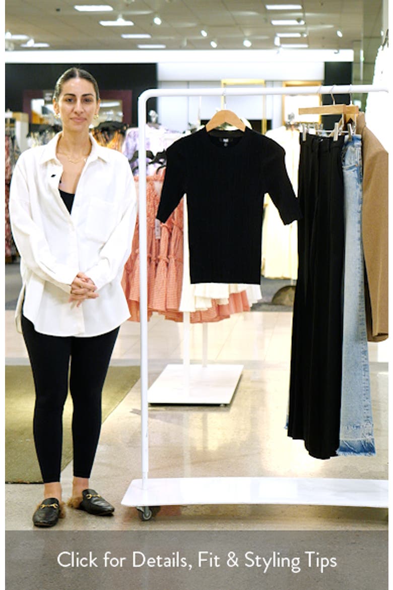 Aranea Rib Elbow Length Sweater video