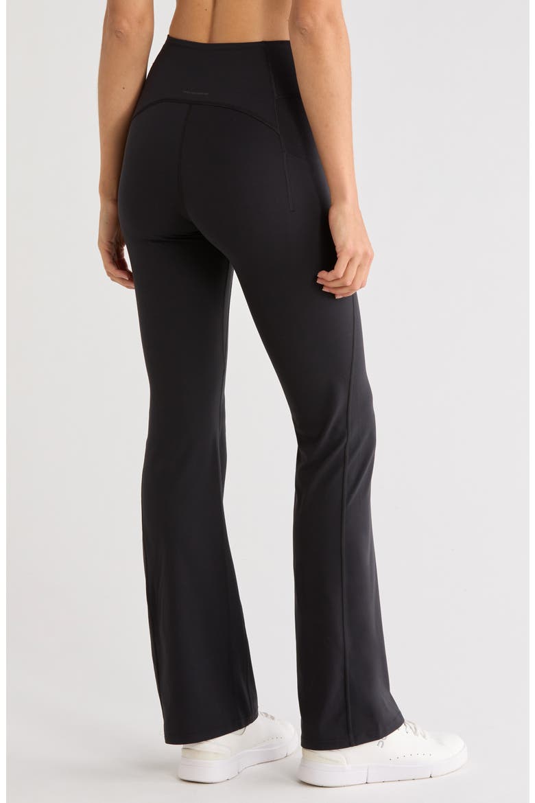 Studio High Waist Flared Pants, Alternate, color, BLACK
