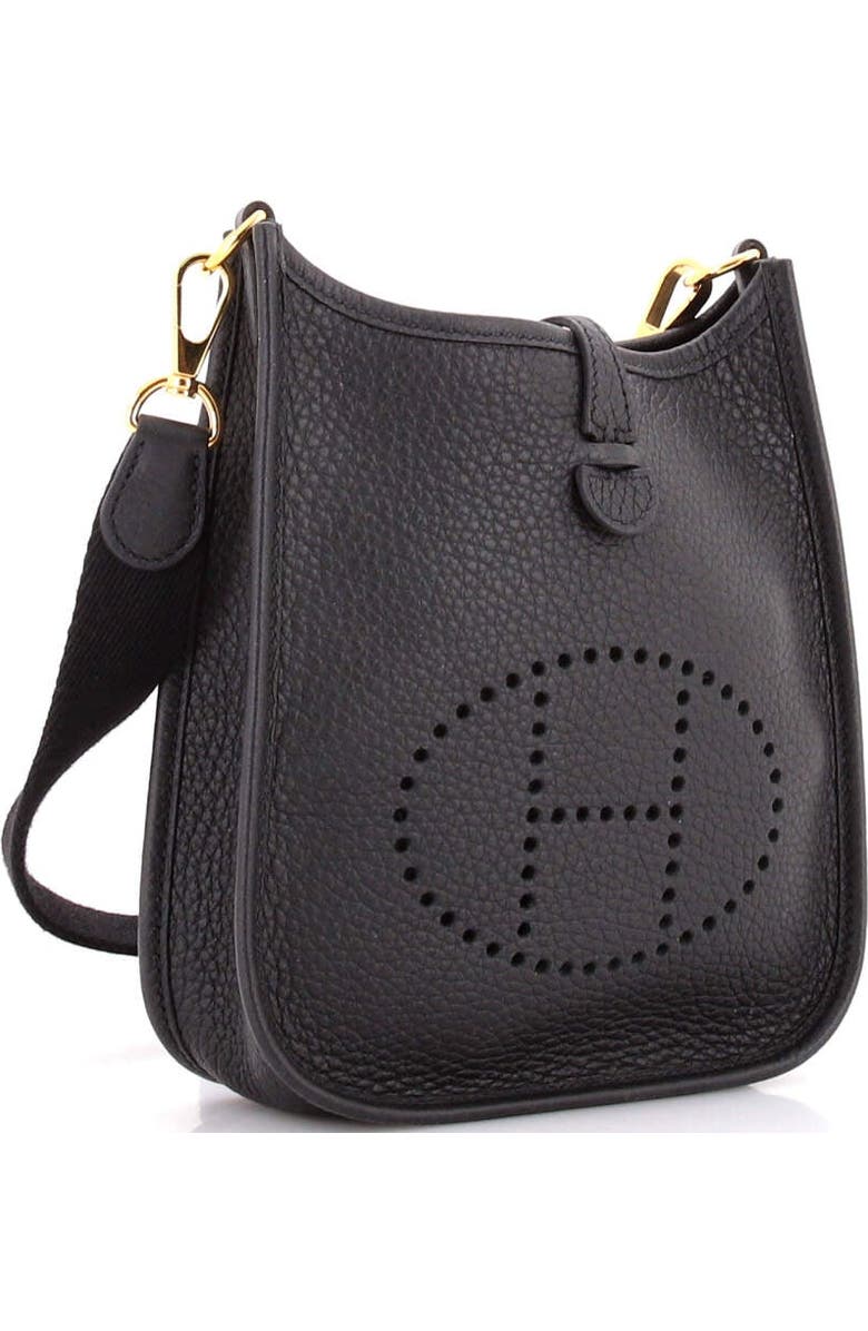 Pre-Owned Hermes Evelyne Bag Gen III Clemence TPM, Alternate, color, Noir