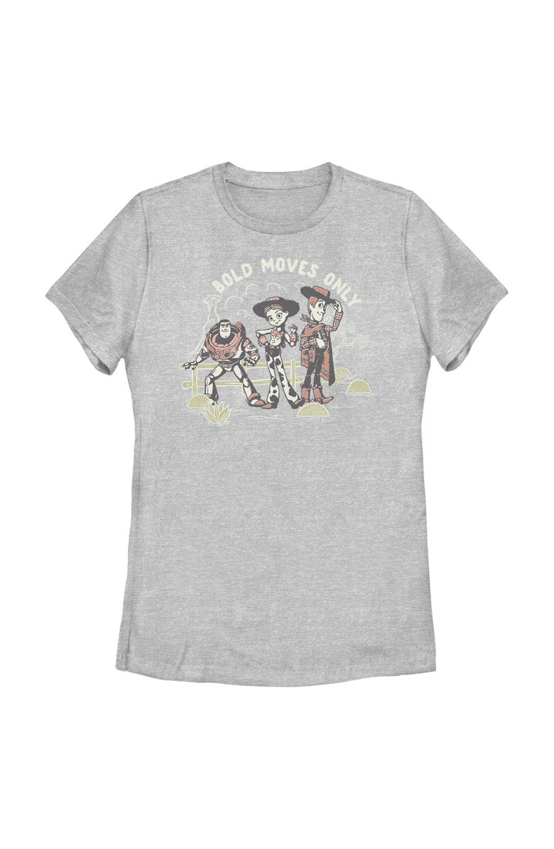 Toy Story 5 Women's Toy Story 5 Bold Moves Only Graphic T-Shirt, Main, color, Athletic Heather