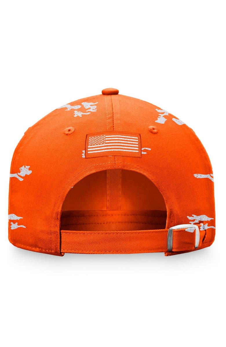 TOP OF THE WORLD Women's Top of the World Orange Clemson Tigers OHT Military Appreciation Betty Adjustable Hat, Alternate, color, 