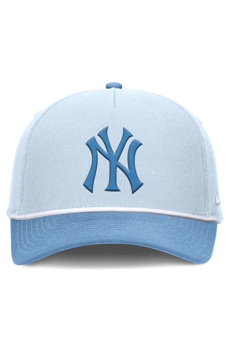 Nike Men's Nike Light Blue New York Yankees Rise Dri-Fit Adjustable Hat, Alternate, color, 
