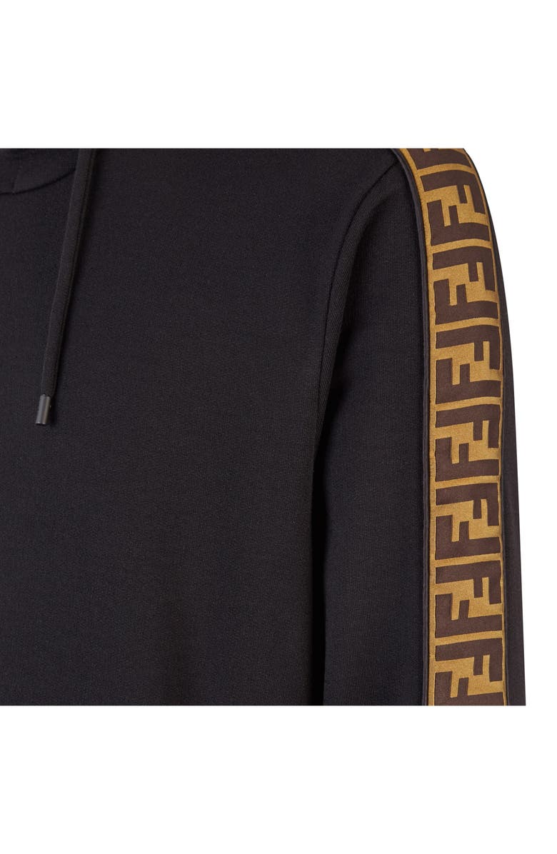 Fendi Taped FF Motif Hooded Sweatshirt, Alternate, color,