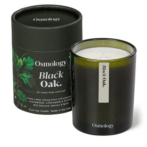 Black Oak Scented Candle - Cedarwood Cardamon and Nutmeg