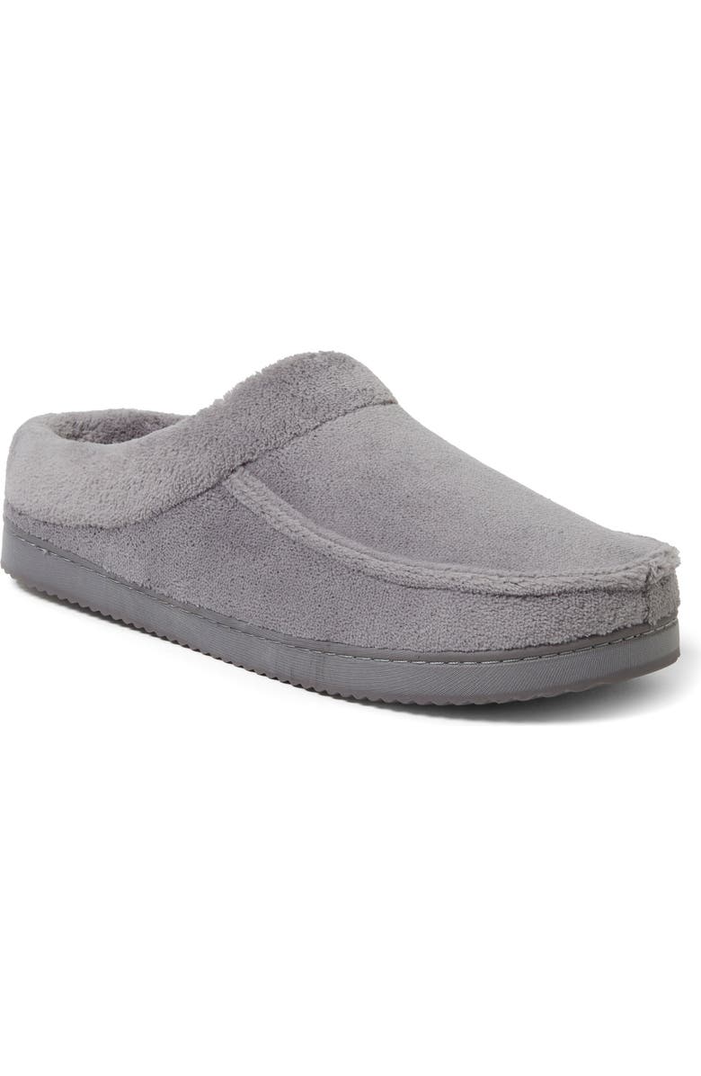 DEARFOAMS Corby Terry Clog Slipper, Main, color, Medium Grey