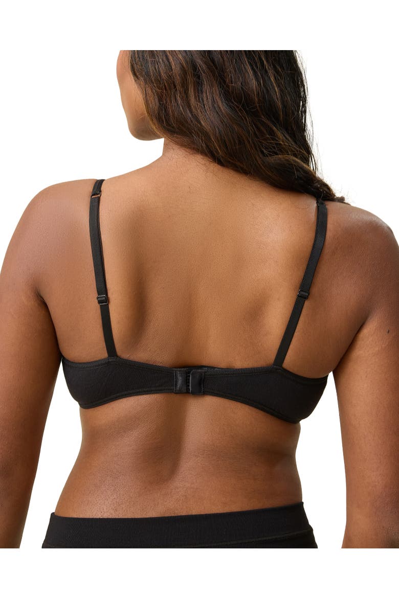 Every Stage Triangle Bralette, Alternate, color, Black