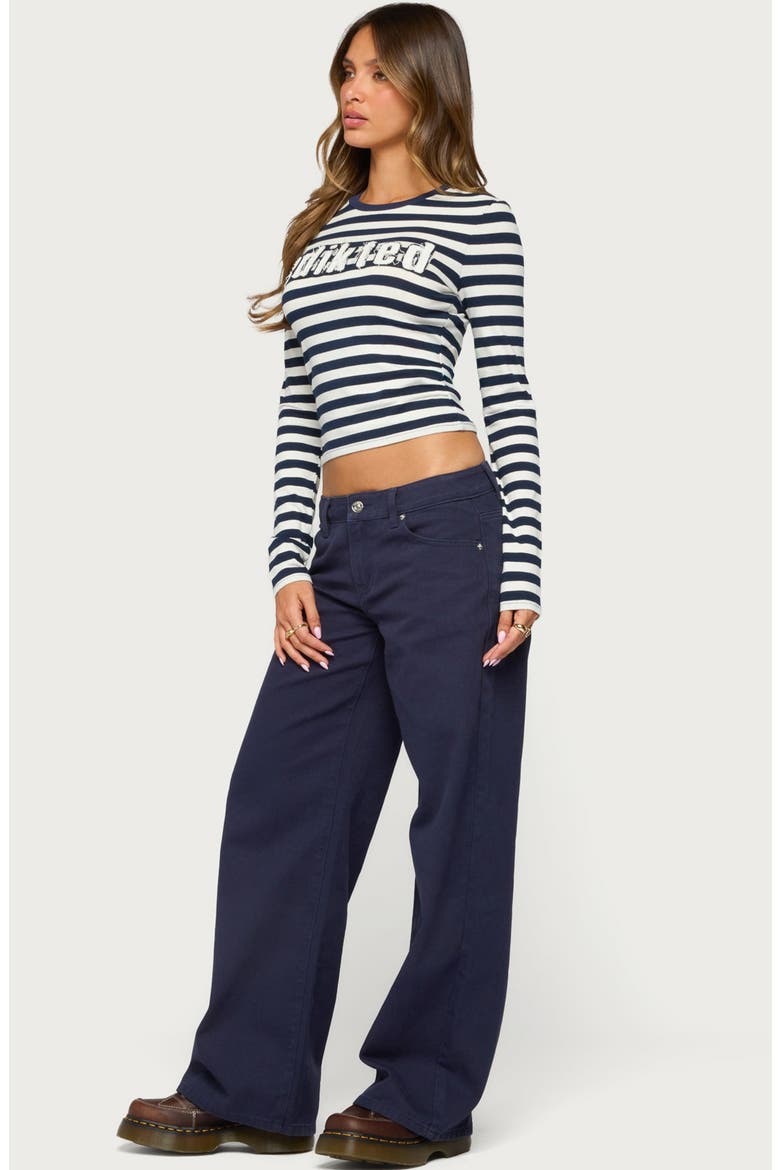 Daytime Low Rise Baggy Jeans, Alternate, color, DARK-BLUE