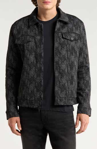John Varvatos Hallet Jacquard Trucker Jacket