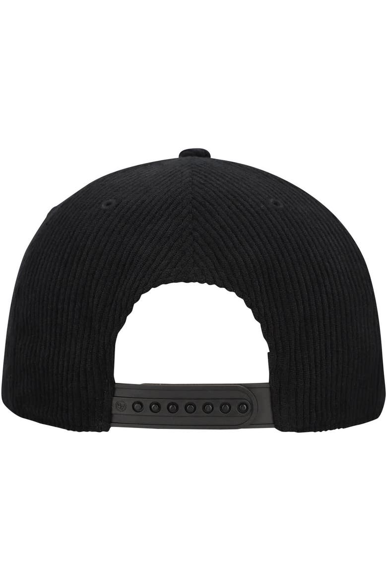 Men's '47  Black Miami Heat Double Header Sidepatch Cord Hitch Adjustable Hat, Alternate, color, Black