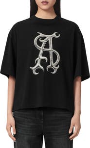 AllSaints Reflex Amelie Logo Graphic T-shirt