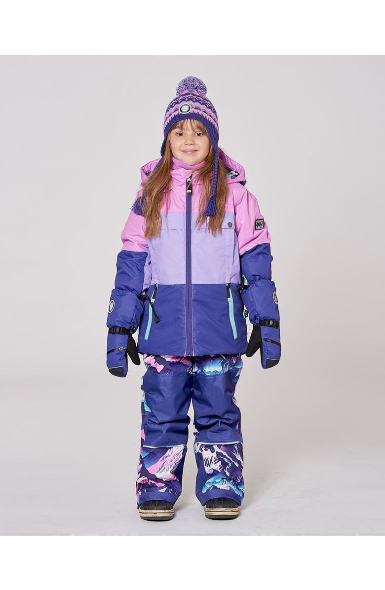 Deux par Deux Two-Piece Teknik Snowsuit Mountain, Alternate, color, Purple