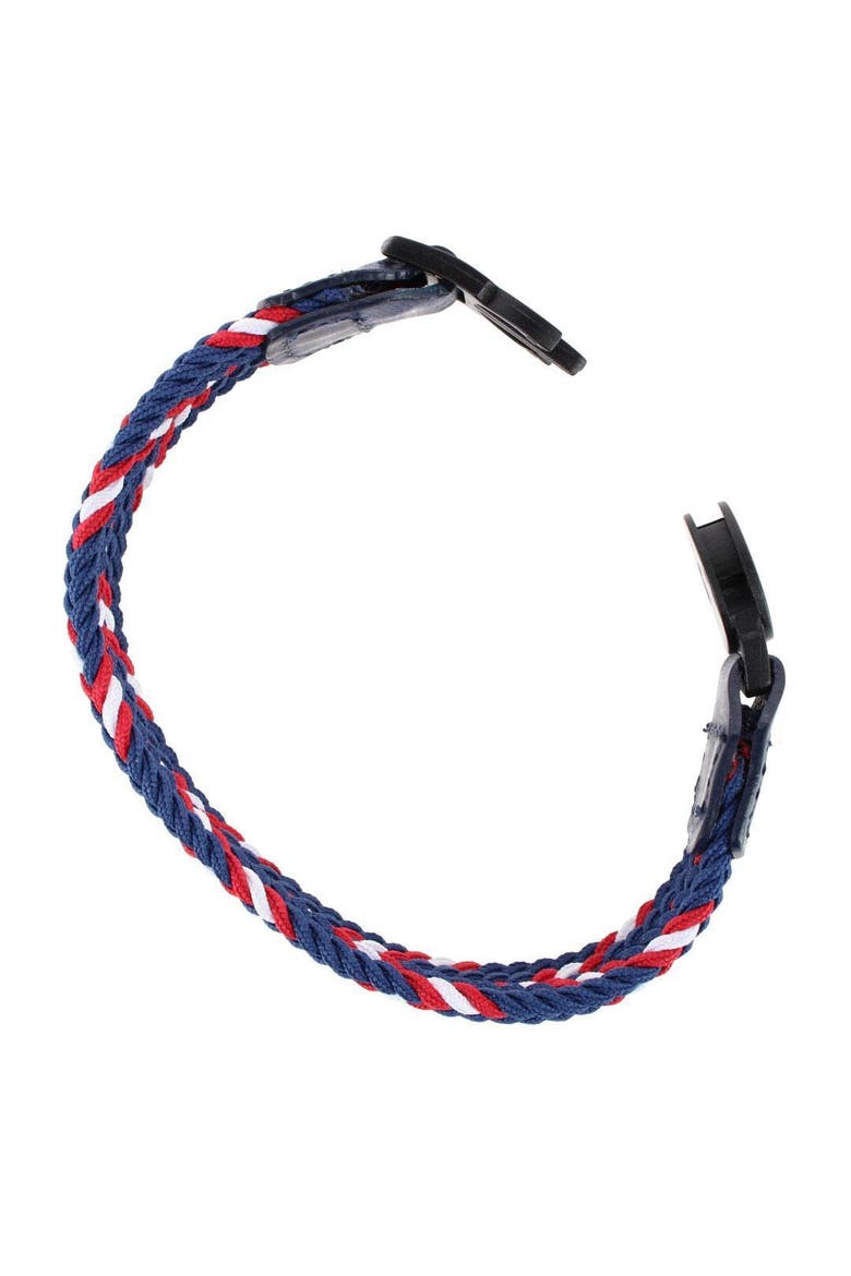 Rayden 18mm Mixed Colors Braided Golf Bracelet, Alternate, color, Blue, Red, and White Diamond