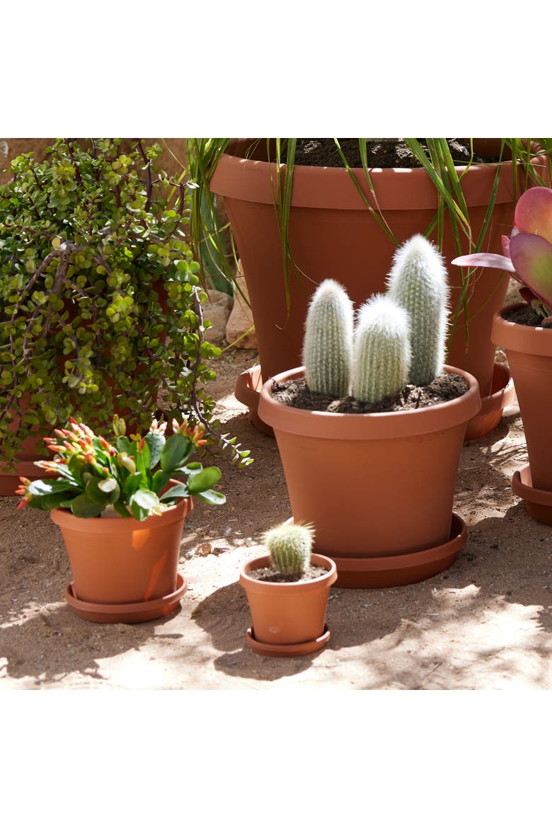 12 Inch Terra Pot Planter, Terra Cotta, Alternate, color, Brown