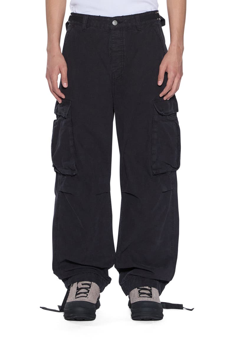 Troop Cotton Cargo Pants, Main, color, BLACK