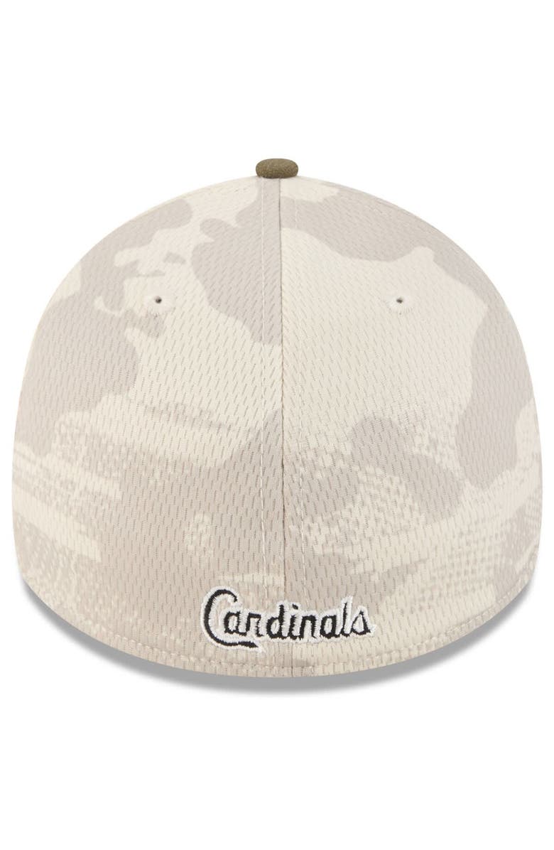 New Era Men's New Era Light Beige/Olive St. Louis Cardinals 2025 Armed Forces Day 39THIRTY Flex Hat, Alternate, color, 