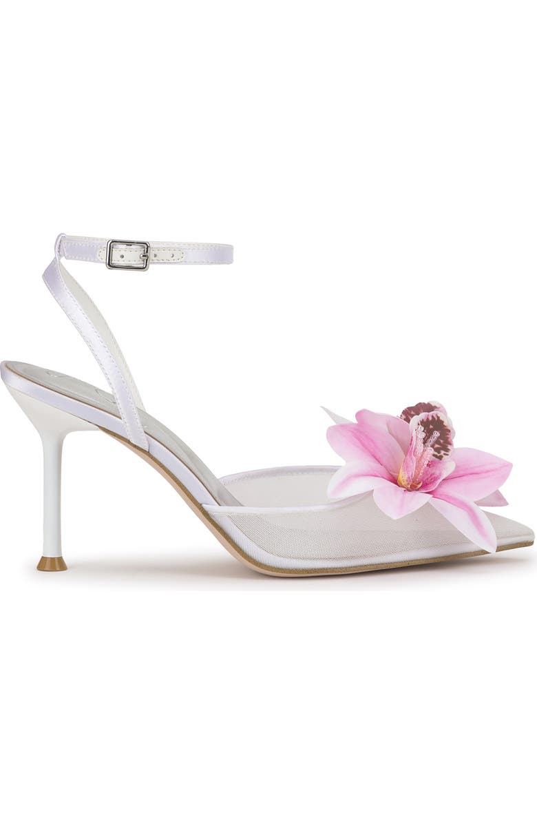 Jessica Simpson Vilyria Embellished Pointed Toe Pump, Alternate, color, Bright White